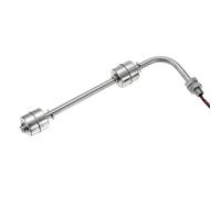 sourcing map Stainless Steel Float Switch, 200mm Rod 220V DC 0.5A Horizontal Water Level Sensor M10 Thread Double Tank Liquid Level Controller for Pump/Alarm
