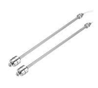 sourcing map Stainless Steel Float Switch, 250mm Rod 110V DC 0.5A Vertical Water Level Sensor M10 Thread Single Tank Liquid Level Controller for Pump/Alarm 2 Pcs