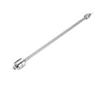 sourcing map Stainless Steel Float Switch, 250mm Rod 110V DC 0.5A Vertical Water Level Sensor M10 Thread Single Tank Liquid Level Controller for Pump/Alarm 1 Pcs