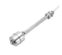 sourcing map Stainless Steel Float Switch, 75mm Rod 110V DC 0.2A Vertical Water Level Sensor M10 Thread Single Tank Liquid Level Controller for Pump/Alarm 1 Pcs