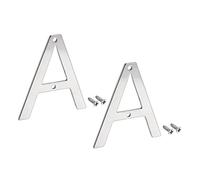 sourcing map Stainless Steel House Letter, 2.76 Inch Letter A for Mailbox Hotel Address Door Sign, Polishing, 2 Pcs