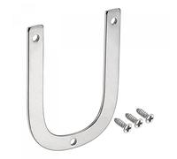 sourcing map Stainless Steel House Letter, 2.76 Inch Letter U for Mailbox Hotel Address Door Sign, Polishing