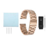 sourcing map Stainless Steel Mesh Watch Band 22mm Quick Release Metal Folding Watch Strap Double-Lock Deployment Clasp Replacement Bands for Men Women, Rose Gold