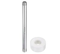 sourcing map Stainless Steel Nipple Pipe Fitting 1/4" NPT x 1/4" NPT Male Threaded 7.91" Length Nipple Cast Pipe for Connecting Extending Beer Machine Bathroom Gas Air Plumbing