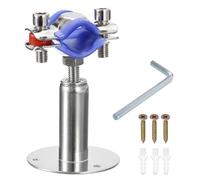 sourcing map Stainless Steel Pipe Supports - Adjustable Clamp Pipe Strap - Fit for Dia 19-22mm Pipe Tube