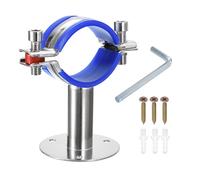 sourcing map Stainless Steel Pipe Supports Wall Mount Ceiling Mount Pipe Bracket Adjustable Clamp Pipe Straps with Screws Fit for Dia 48-51mm Pipe Tube