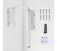 sourcing map Stainless Steel Sliding Door Lock, 90/180 Degree U-Bolt Multi-Angle Closet Door Lock Latch for Sliding Barn, Fence, Window, Shed, Single Double Opening Gate, White(with Adhesive)