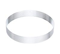 sourcing map Stainless Steel Tarts Rings 5.5" Perforated Metal Circle Baking Dessert Mousse Round Cake Ring Non Stick for Home Kitchen Food Cheese Making Tool