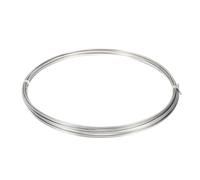 sourcing map Stainless Steel Tubing Coil, 1/32" Wall Thickness 1/8" OD x 49.21 ft Industrial 304 Stainless Steel Coil Tube, Flexible Welded Steel Tubing Round Metal Pipe, Silver Tone