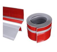 sourcing map Stair Edge Protector, Anti-Slip Stair Nosing, Stair Tread Self-Adhesive Trim Strips for Outdoor and Indoor, Home, Office, Gray (4ft)