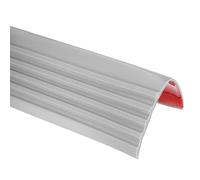 sourcing map Stair Nosing, 3.3 ft (2 x 2 Inch) Vinyl Non-Slip Self-Adhesive Staircase Step Edge Protector Waterproof Stair Treads Trim for Outdoor Indoor Floors, Gray