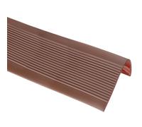 sourcing map Stair Nosing, 6.5 ft (3 x 1.4 Inch) Vinyl Non-Slip Self-Adhesive Staircase Step Edge Protector Waterproof Stair Treads Trim for Outdoor Indoor Floors, Coffee