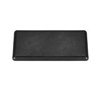 sourcing map Standard Plastic Rectangle Aluminum Extrusion End Cap Black 40x80mm 10pcs