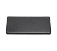 sourcing map Standard Plastic Rectangle Aluminum Extrusion End Cap Black 45x90mm 6pcs