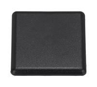 sourcing map Standard Plastic Square Aluminum Extrusion End Cap Black 40x40mm 24pcs