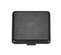 sourcing map Standard Plastic Square Aluminum Extrusion End Cap Black 40x40mm 5pcs