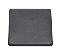 sourcing map Standard Plastic Square Aluminum Extrusion End Cap Black 80x80mm 12pcs
