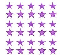 sourcing map Star Iron on Patches Embroidered Sew Patches Appliques Garment Embellishments Iron On Star Appliques for Clothing Repair Backpack Shoes Decoration Purple Pack of 30