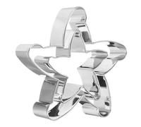 sourcing map Starfish Cookie Cutter Set Assorted Sizes Stainless Steel Polish Rose Flower Petal Cookie Cutters Molding for Pastry Fondant Cake Cookie