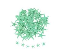 sourcing map Starfish for Craft, 0.4"-0.8" Green 60Pcs | Small Natural Starfish Sea Star Crafting Seashells Bulk for Wedding Beach Theme Party Decorations Home Vase DIY Crafts Decor