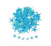sourcing map Starfish for Craft, 0.4"-0.8" Light Blue 60Pcs | Small Natural Starfish Sea Star Crafting Seashells Bulk for Wedding Beach Theme Party Decorations Home Vase DIY Crafts Decor