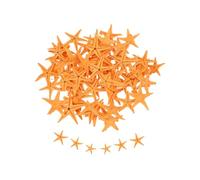 sourcing map Starfish for Craft, 0.4"-0.8" Orange 60Pcs | Small Natural Starfish Sea Star Crafting Seashells Bulk for Wedding Beach Theme Party Decorations Home Vase DIY Crafts Decor