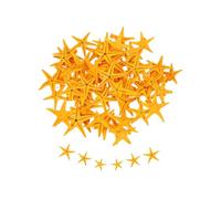 sourcing map Starfish for Craft, 0.4"-0.8" Yellow 60Pcs | Small Natural Starfish Sea Star Crafting Seashells Bulk for Wedding Beach Theme Party Decorations Home Vase DIY Crafts Decor