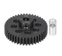 sourcing map Steel 32P Gear Set with Gear Adapter 43T 5mm Shaft Motor Gears for RC Vehicles Truck Drift Car Part, Black