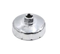 sourcing map Steel 77mm 12 Flutes Car Oil Filter Cap Wrench Socket Remover Tool
