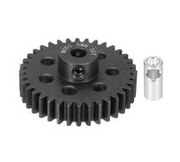sourcing map Steel M1 Gear Set 36T 5mm Shaft Motor Gears for RC Vehicles Truck Drift Car Part, Black