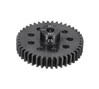 sourcing map Steel M1 Gear Set 42T 5mm Shaft Motor Gears for RC Vehicles Truck Drift Car Part, Black