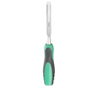 sourcing map Steel Wood Chisel 12mm / 1/2" Wide Blade Wood Working Flat Tip Chisel Woodworking Hand Tool with Plastic Non-Slip Handle for Carpentry Carving DIY Projects, Green-Black