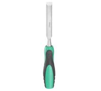 sourcing map Steel Wood Chisel 16mm / 5/8" Wide Blade Wood Working Flat Tip Chisel Woodworking Hand Tool with Plastic Non-Slip Handle for Carpentry Carving DIY Projects, Green-Black