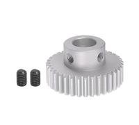 sourcing map Step Spur Gear 10mm Bore Gear 35T Mod 1 Aluminum Alloy Motor Gear for RC Car Replacement Parts Accessories Electric Grinder Gearbox Reduction Gear Reducer