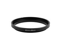 sourcing map Step-Up Ring 46-49mm, Metal, Black, for DSLR/SLR Lens