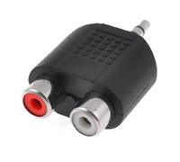 sourcing map Stereo 3.5mm Male Plug to Dual RCA Female Jack Y Splitter Adapter