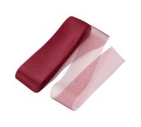 sourcing map Stiff Horsehair Braid 50 Yards 8cm Soft Horsehair Trim for Polyester Boning Sewing Wedding Dress Dance Gown Shaping Trimming, Dark Red