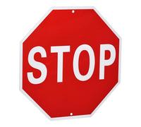 sourcing map Stop Sign 12" x 12" Warning Reflective Aluminum Signs for Street Traffic, Octagon Rust Free Sign
