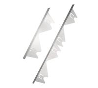 sourcing map Stove Gap Covers Length 13.8" to 27.5" Silver 2 Packs | Adjustable,Stainless Steel Stove Gap Filler Range Trim Kit,Heat Resistant Stove Guard for Kitchen Countertop,0.79" Width