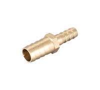sourcing map Straight Brass Barb Fitting Reducer, Fit Hose ID 12mm to 8mm