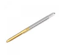 sourcing map Straight Flute Taps, M2.5 x 0.45 Metric Left Hand Titanium Coated M35 Cobalt High Speed Steel Machine Tapping Screw Thread Milling Tap Machinist Repair Threading Tool