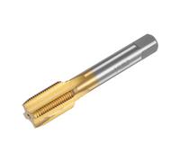sourcing map Straight Flute Taps, M20 x 1.5 Metric Left Hand Titanium Coated M35 Cobalt High Speed Steel Machine Tapping Screw Thread Milling Tap Machinist Repair Threading Tool