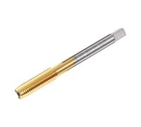 sourcing map Straight Flute Taps, M7 x 1 Metric Left Hand Titanium Coated M35 Cobalt High Speed Steel Machine Tapping Screw Thread Milling Tap Machinist Repair Threading Tool