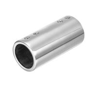 sourcing map Straight Pipe Fitting Connector, 316 Stainless Steel 2-Way Hand Rail Tube Connector 70mm Length, for 7/8"(22mm) OD Handrail Railing