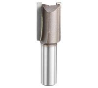 sourcing map Straight Router Bit 1/2 Inch Shank 3/4" Cutting Dia, 2 Flutes 1.18 Inch Cutting Length YG6 Carbide Cutter with PTFE Heat Resistance Coating, Woodworking Grooving Trim Bit