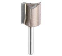 sourcing map Straight Router Bit 1/4 Inch Shank 55/64" Cutting Dia, 2 Flutes 0.98 Inch Cutting Length YG6 Carbide Cutter with PTFE Heat Resistance Coating, Woodworking Grooving Trim Bit