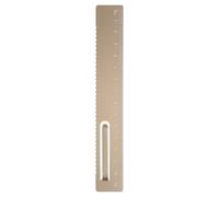 sourcing map Straight Ruler 15cm Metric Metal Aluminum Alloy Measuring Bookmark Clip Ruler Scale Tool for Measure Study Reading Classroom Office, Gold