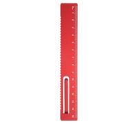sourcing map Straight Ruler 15cm Metric Metal Aluminum Alloy Measuring Bookmark Clip Ruler Scale Tool for Measure Study Reading Classroom Office, Red