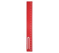 sourcing map Straight Ruler 20cm Metric Metal Aluminum Alloy Measuring Bookmark Clip Ruler Scale Tool for Measure Study Reading Classroom Office, Red
