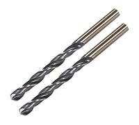 sourcing map Straight Shank Twist Drill Bits 6.2mm High Speed Steel 4341 with 6.2mm Shank 2 Pcs for Stainless Steel Alloy Metal Plastic Wood
